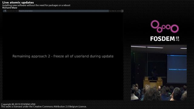 FOSDEM 2015 - Developer Room - Distributions - Live Atomic Updates смотреть онлайн
