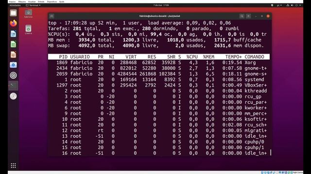 ps e top: Monitoramento de Processos no Linux смотреть онлайн