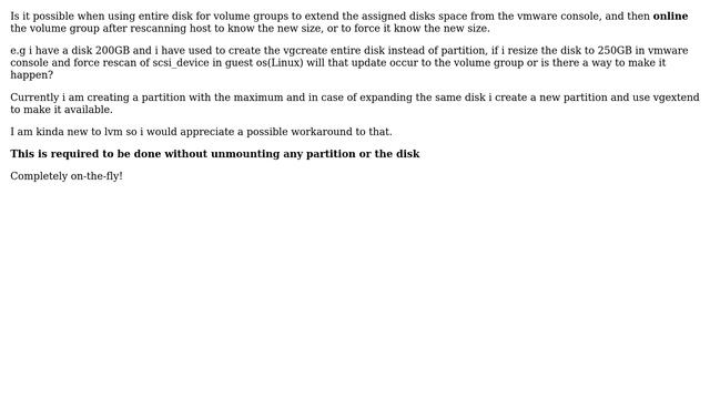 DevOps & SysAdmins: Volumegroup using entire disks instead of partition - Extending online Vmware смотреть онлайн