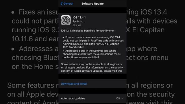 Apple update ios 13.4.1 whyy смотреть онлайн