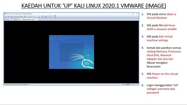 Kaedah Up Kali Linux VMware Image смотреть онлайн