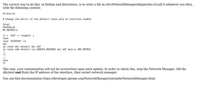 Unix & Linux: How can I make changes to the network routing metric permanently? (4 Solutions!!) смотреть онлайн