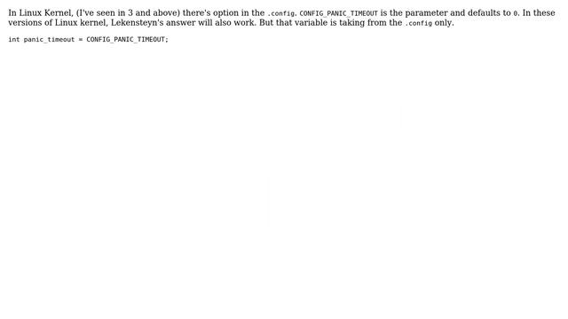 Unix & Linux: How to early configure Linux kernel to reboot on panic? (8 Solutions!!) смотреть онлайн