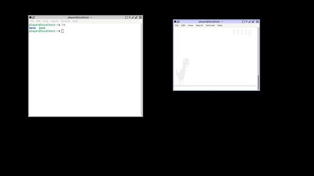 Chrome dino in Free Pascal without graphics( a game for Terminal) смотреть онлайн