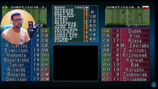 Winning Eleven 2002 (PS1) Copa do Mundo #7 Brasil x Polônia | Final смотреть онлайн