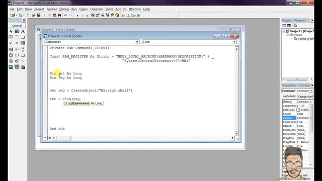 KNOW YOUR CPU SPEED | VISUAL BASIC 6.0 | SIMPLE PROGRAM смотреть онлайн