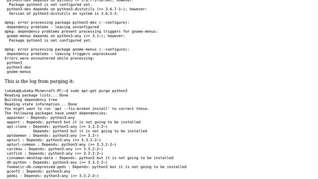 Python3 and dev are broken. Cant uninstall, reinstall, or fix, Linux Mint 19 XFCE смотреть онлайн