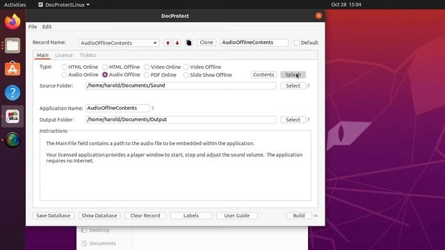 DocProtect Linux - Wrap files into an executable смотреть онлайн
