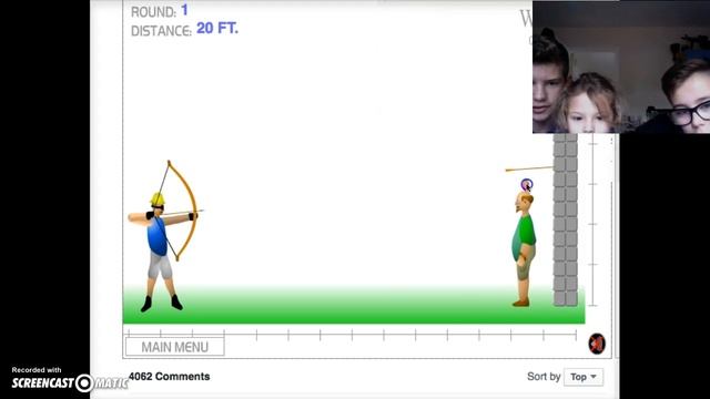 we play apple shooter!!!!!!!! смотреть онлайн