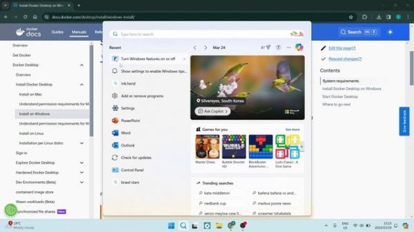How to Install Docker on Windows 11 | Docker Tutorial 2024