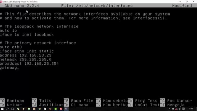 tutorial konfigurasi ip debian leni02 смотреть онлайн