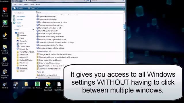 AWESOME computer trick: GOD mode on Windows 7 and Windows Vista 32-bit. смотреть онлайн