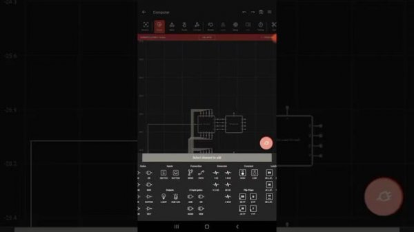 Designing a computer:E3 S1 | Logic Circuit Simulator Pro | Building the Program memory