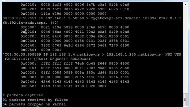 TCPdump смотреть онлайн