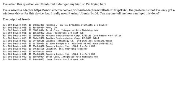 Unix & Linux: Getting driver for windows HW смотреть онлайн