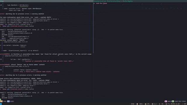 Setup & code thử linux kernel module bằng Rust смотреть онлайн