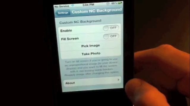 Custom NC Background Cydia Tweak Review iPhone 4 and iPod смотреть онлайн