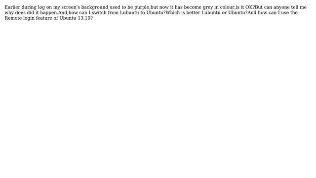 Ubuntu: Grey screen background during logon смотреть онлайн