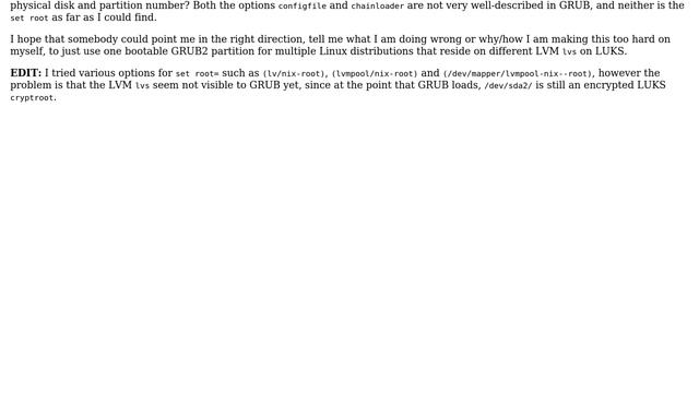 NixOS installation on multi-boot system with GRUB (from Arch installation) смотреть онлайн