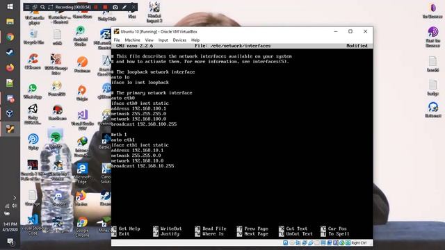 Konfigurasi IP Address Linux dengan OS Ubuntu (Virtual Box) смотреть онлайн