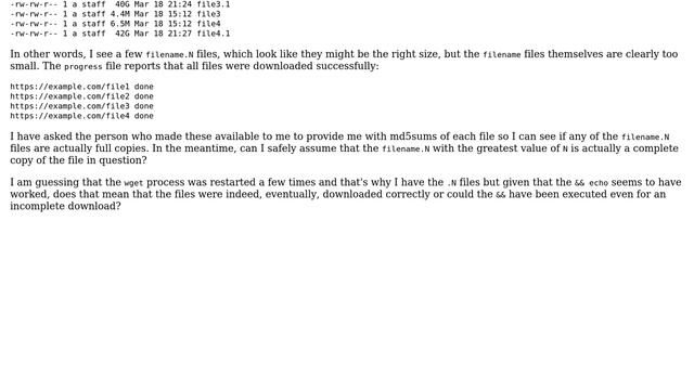 Unix & Linux: Can I trust wget's exit status even if it was restarted? (2 Solutions!!) смотреть онлайн