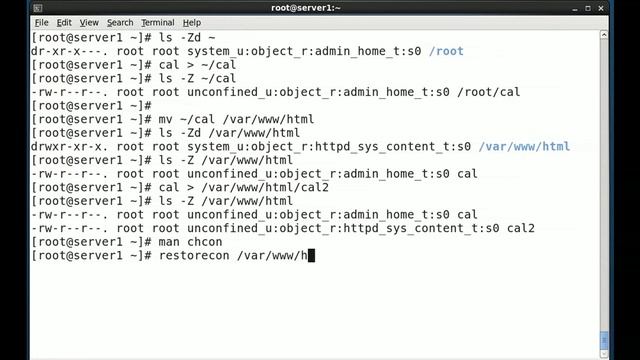 16 1Display and Modify SELinux File Contexts смотреть онлайн