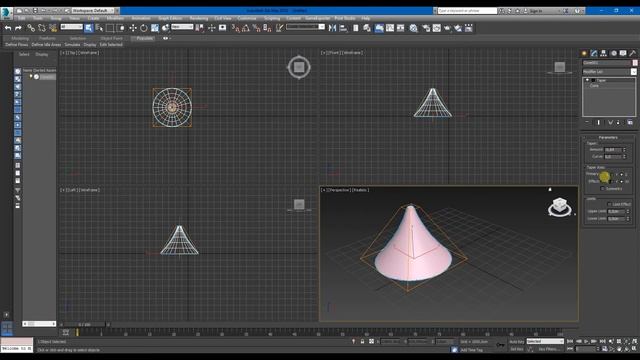 3Ds Max для начинающих. 15-ый урок. Модификатор Taper смотреть онлайн
