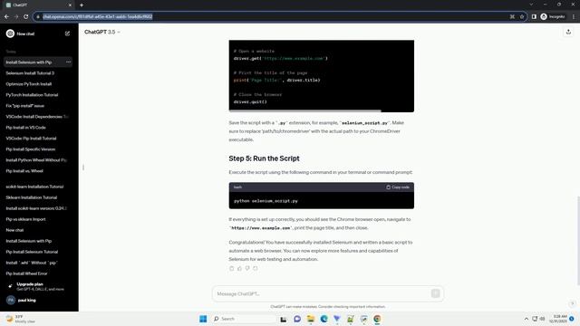 install selenium via pip смотреть онлайн