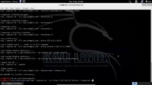 Using WpScan on a Wordpress 4.0 site смотреть онлайн