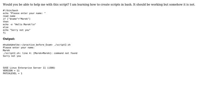 Unix & Linux: Simple bash script with one variable not working смотреть онлайн
