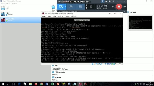 Install Debian dari interfaces IP , install DNS ,sampai nslookup смотреть онлайн