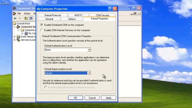 Configuring Default DCOM Settings - XP смотреть онлайн