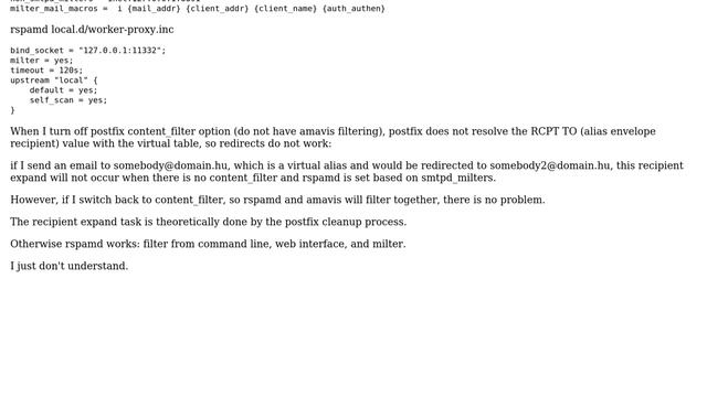 DevOps & SysAdmins: postfix + rspamd: postfix does not resolve virtual alias смотреть онлайн