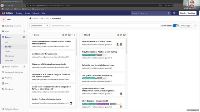 Salt Docs Working Group 2021-MAY-13 смотреть онлайн