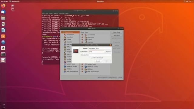 How to: Add Applications and Scripts to Menus in Linux смотреть онлайн