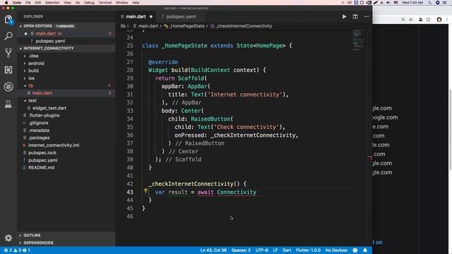 HOW TO CHECK INTERNET CONNECTIVITY IN FLUTTER - PROGRAMMING ADDICT смотреть онлайн
