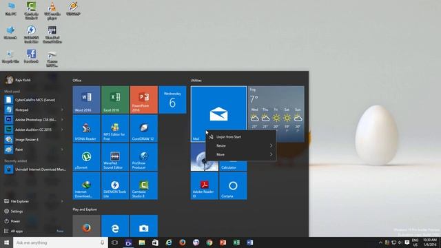 How to Customize Start Menu in Windows 10 Tutorial смотреть онлайн
