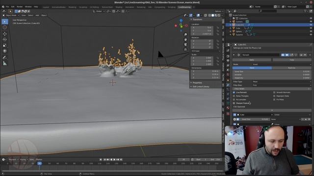 [ENG] Blender 2.82 - Mantaflow and more OpenVDB Remesher! - Live 15 смотреть онлайн