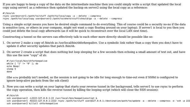rsync hack to bounce files between two unconnected servers (3 Solutions!!) смотреть онлайн