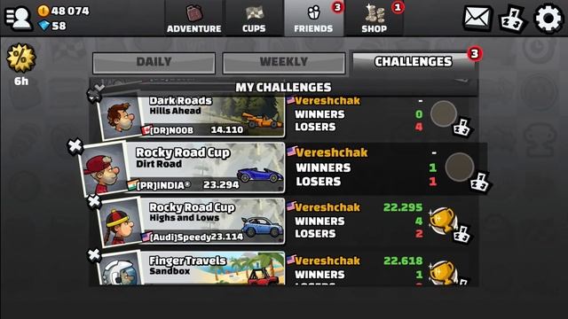 Hill Climb Racing 2 - New Friends Challenges | GamePlay смотреть онлайн