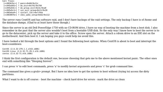 DevOps & SysAdmins: md/raid:md2: cannot start dirty degraded array, kernel panic смотреть онлайн