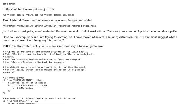 Unix & Linux: Can't set up environment path variables in Kali Linux installation смотреть онлайн