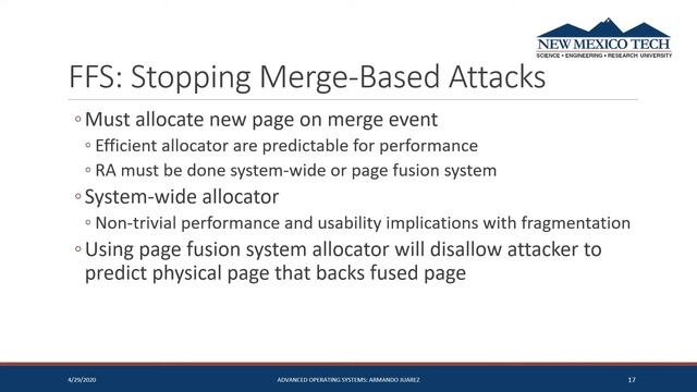 Secure Page Fusion with VUsion смотреть онлайн