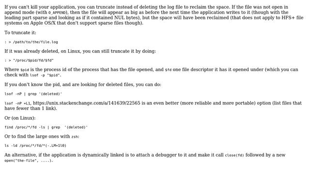 Unix & Linux: Find and remove large files that are open but have been deleted (3 Solutions!!) смотреть онлайн