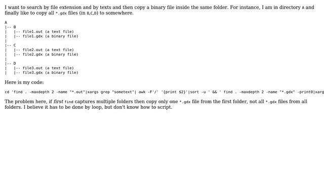 Unix & Linux: Find directories by file extension and copying/moving somewherelse смотреть онлайн