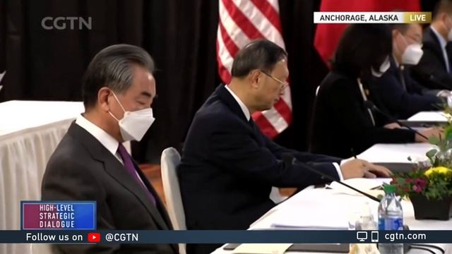 Chinese and U.S. senior diplomats meet in Anchorage, Alaska смотреть онлайн