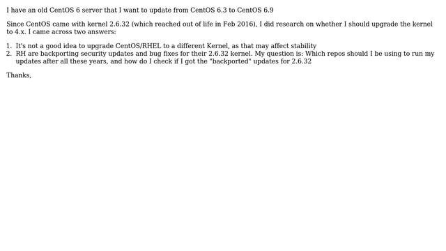 Make sure I get security updates for kernel 2.6.32 on CentOS 6 смотреть онлайн