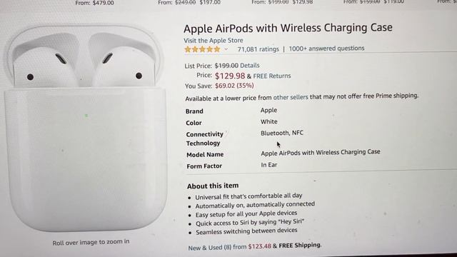 $129.98 Apple AirPods w/ Wireless Charging Case on Amazon - Regularly $200! смотреть онлайн