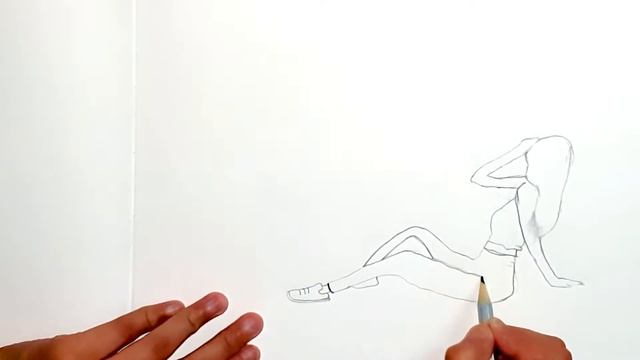 Beautiful Girl Sitting SKETCH |Anshika Drawing Academy смотреть онлайн