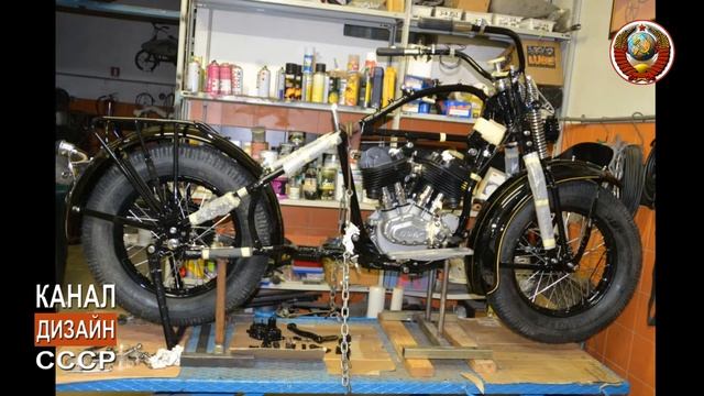 Японский мотоцикл Kurogane Type 95 выпуска 1939 г в процессе реставрации смотреть онлайн